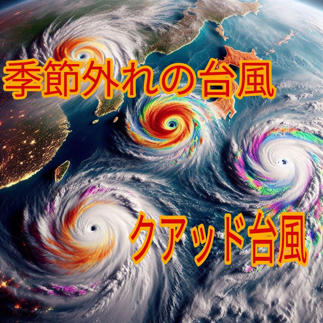 季節外れの台風　クアッド台風